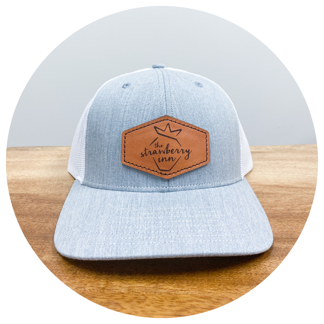 Leather Patch Hat - Low Profile